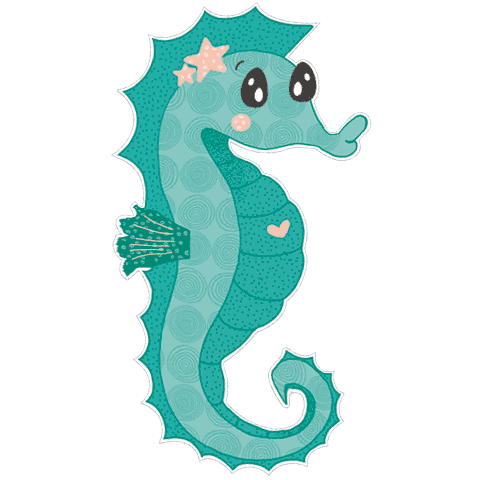 Seahorse Sticker by djurkids