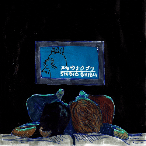 Staying In Studio Ghibli GIF by Jimmy Arca