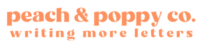 Peach & Poppy Co. Sticker