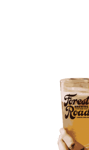 Cheers Drinking Sticker by Forest Road Brewery