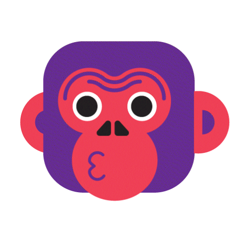 Macaco Love Sticker by Banana Café Lx