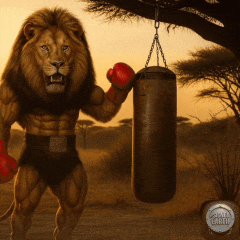 Beast Mode Lion GIF