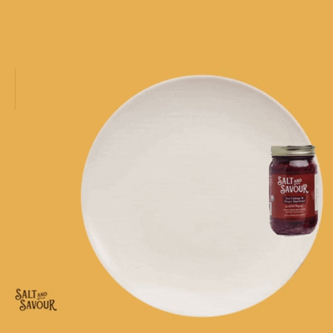 Hungry Red Cabbage GIF by Salt And Savour Sauerkraut