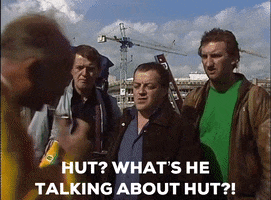 Hut Whats He Talking About Hut GIF