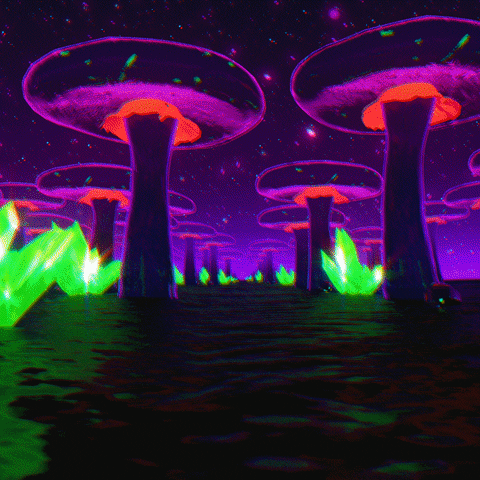 tippydreamer trippy psychedelic neon glow GIF