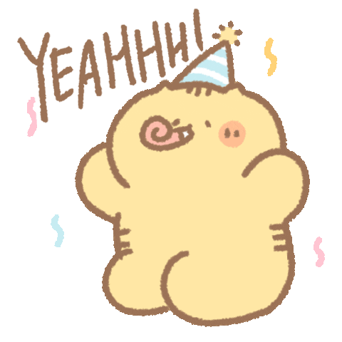 Celebrating Happy Birthday Sticker