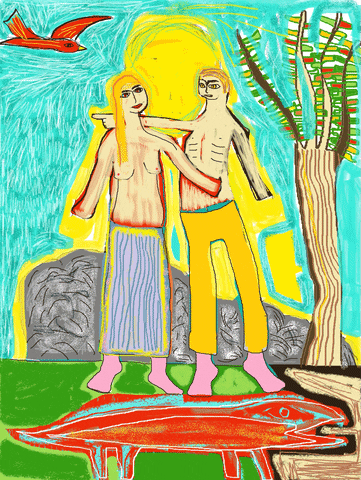 Adam And Eve Paradise GIF by Trosdene