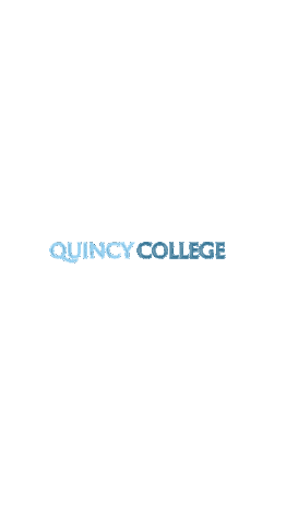 University Navy Sticker by Quincy College