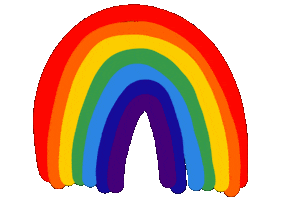 Rainbow Love Sticker by haenaillust