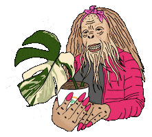 Bigfoot Monstera Sticker by IvyMay & Co.