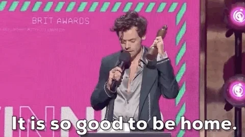 Good To Be Home Harry Styles GIF
