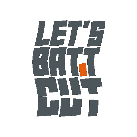 Lets Batt Cut Sticker by Battipav