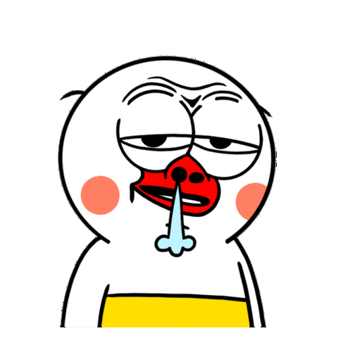 Sassy Disbelief Sticker by kwaesam