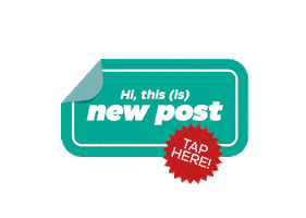 New Post Tap Here Sticker by IS Creative