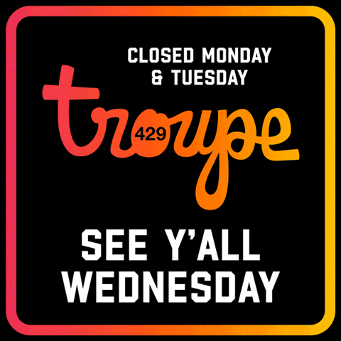 Monday Tuesday GIF by Troupe429
