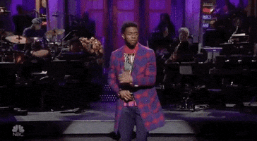 Chadwick Boseman Dancing GIF by Saturday Night Live