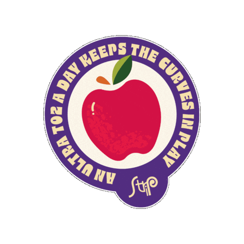 Apple Curves Sticker by StripSg