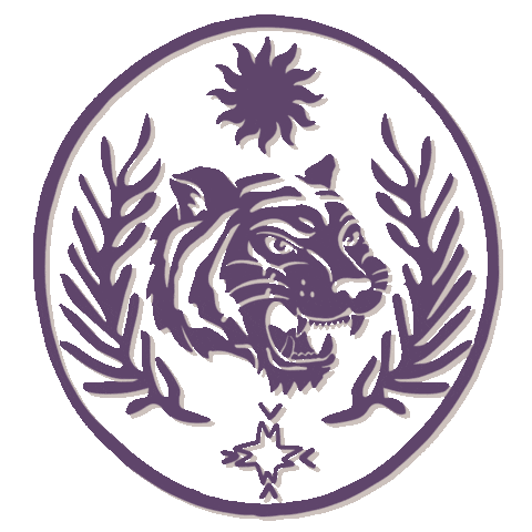 Tigre Morado Sticker