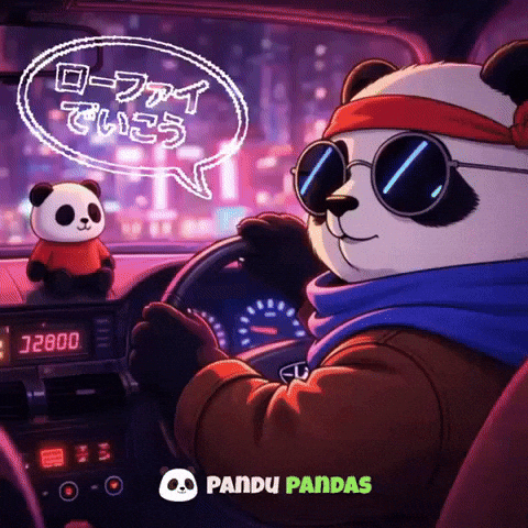 Panda Drive GIF by Pandu Pandas
