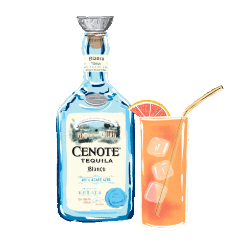 Paloma Grapefruit Sticker by Cenote Tequila