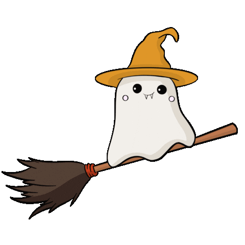 Trick Or Treat Ghost Sticker