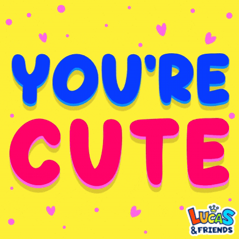 Cutie Youre Cute GIF by Lucas and Friends by RV AppStudios
