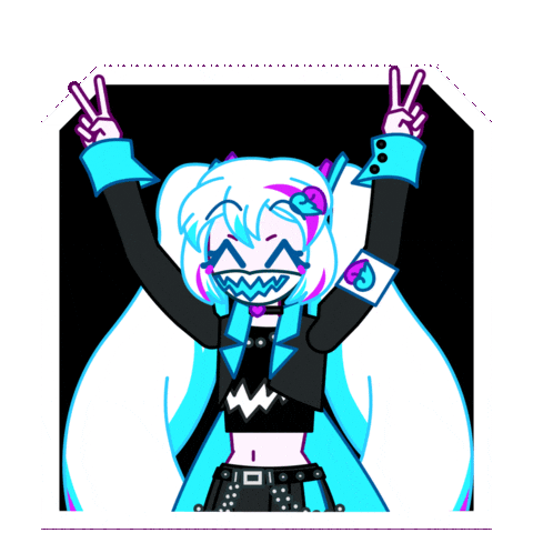 Happy Hatsune Miku Sticker
