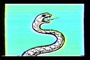 markvomit glitch vhs snake markvomit GIF