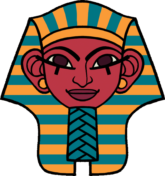 Ancient Egypt Queen Sticker by Claire Hummel