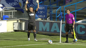 Hands Up Football GIF by Wigan Athletic
