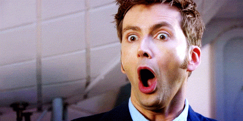 Doctor Who doctor who shocked david tennant tenth doctor GIF