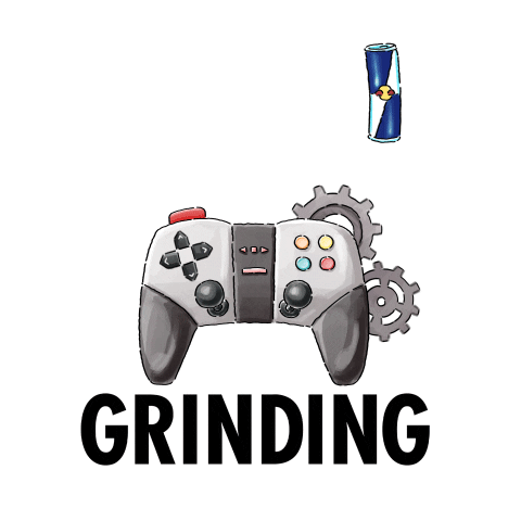 Grinding Level Up Sticker by Red Bull