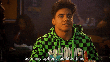 What To Choose Vivek Shah GIF by grown-ish