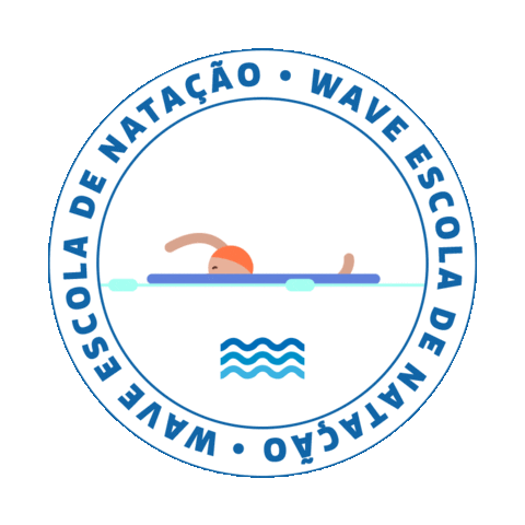 Wave Natação Sticker