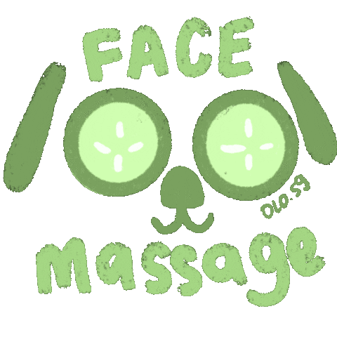 Facemassage Sticker by OLO SG