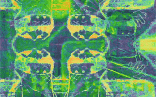 michaelpaulukonis green nancy digital collage glitchaesthetic GIF