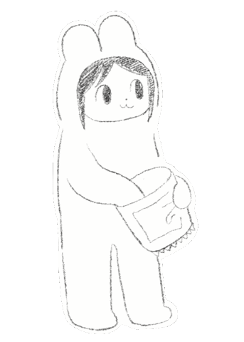 お菓子 食べる Sticker