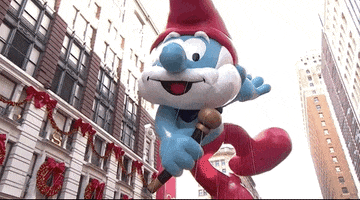 Macys Parade Smurfs GIF by The 96th Macy’s Thanksgiving Day Parade