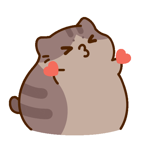Cat Kiss Sticker by Bichi Mao