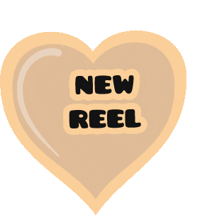 Heart Reel Sticker by whooobar