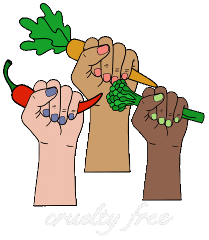 Cruelty Free Vegan Sticker by Nikki Méndez