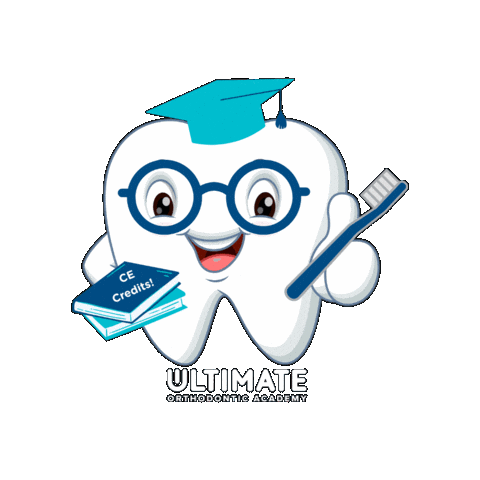 Continuing Education Smile Sticker by Ultimate Orthodontic Academy