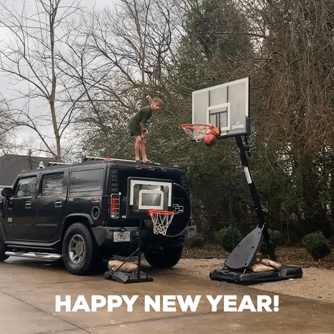 New Year Basketball GIF by Storyful