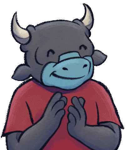 Clap Bull Sticker by Tarrant County College