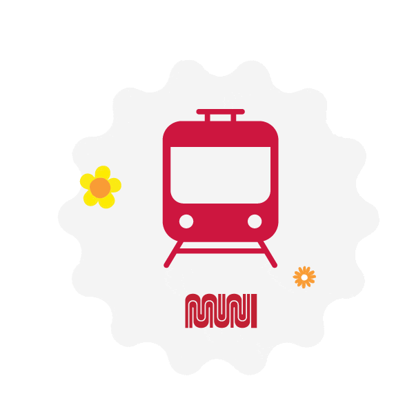 San Francisco Spring Sticker by SFMTA-Muni