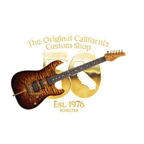 Schecter Custom Shop Sticker by Schecter Guitar Research