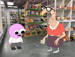 Pim and Worm Grandma