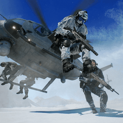 Snow Landing GIF by Battlefield