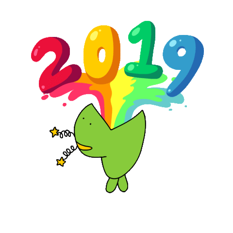 Happy New Year Celebration Sticker by BuzzFeed Animation