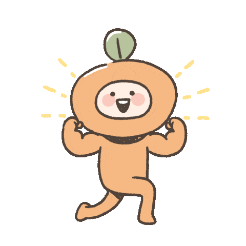 Happy Orange Sticker
